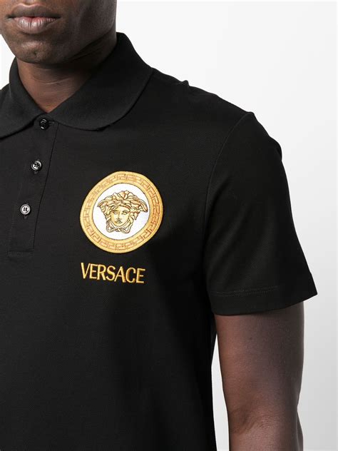 versace polo shirt half medusa|Versace Medusa Polo Shirt .